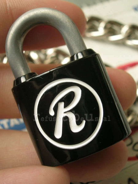 NANA REN SEX PISTOL SID CHAIN "R" NECKLACE padlock BLAK