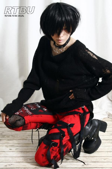Ultra Long Goth Punk Rocker Grunge Mummy Bandage Raggedy Tie Dye Leggi –  Refuse to be Usual