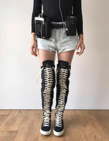 Rtbu thigh high converse sales