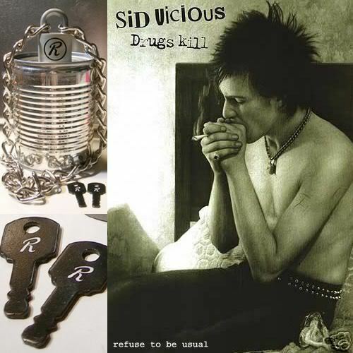 NANA Punk SEX PISTOLS R LOCK padlock necklace Chain RED