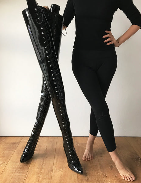 RTBU AVATAR Crotch Hi Hard Shaft  Laceup 18cm Stiletto Boots Personalized Shaft