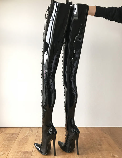 RTBU AVATAR Crotch Hi Hard Shaft  Laceup 18cm Stiletto Boots Personalized Shaft