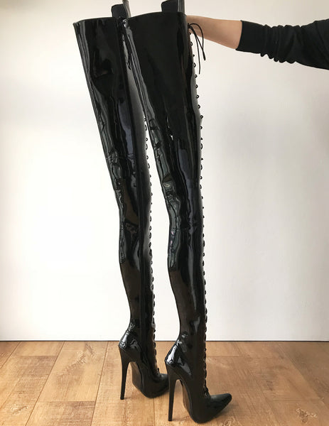 RTBU AVATAR Crotch Hi Hard Shaft  Laceup 18cm Stiletto Boots Personalized Shaft