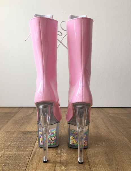 RTBU NO FRILLS TWINS 20cm Clear Rattle Platform Pastel Star Decora Candy Beads