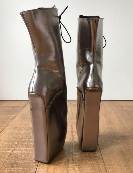 Begin Ii Ballet Wedge Hoof Sole Heelless Fetish Pointe Champagne Metallic