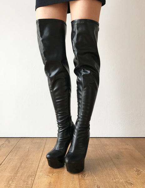 RTBU IAN 15cm Platform 60cm Crotch Fetish Runway Personalized Shaft Black Matte