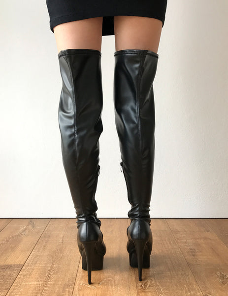 RTBU IAN 15cm Platform 60cm Crotch Fetish Runway Personalized Shaft Black Matte