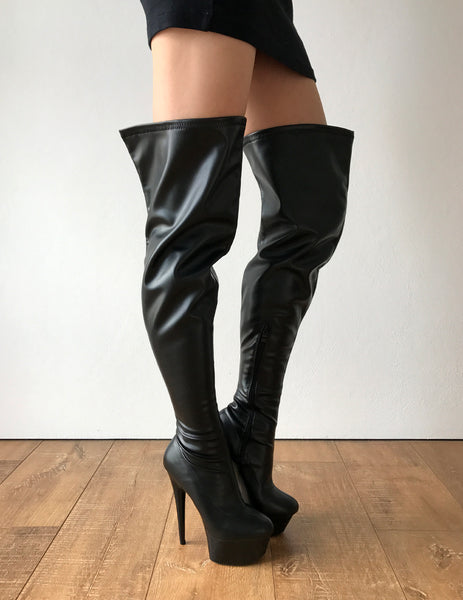 RTBU IAN 15cm Platform 60cm Crotch Fetish Runway Personalized Shaft Black Matte