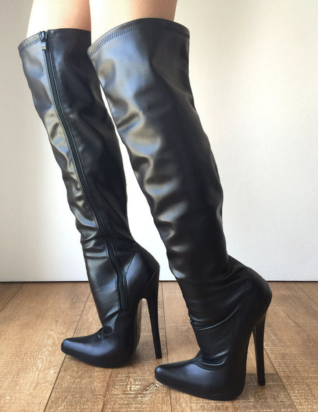 RTBU PIRATE 18cm Stiletto Slouch Gathered Over Knee Hi Boots Customized Shaft