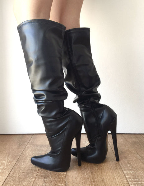 RTBU PIRATE 18cm Stiletto Slouch Gathered Over Knee Hi Boots Customized Shaft
