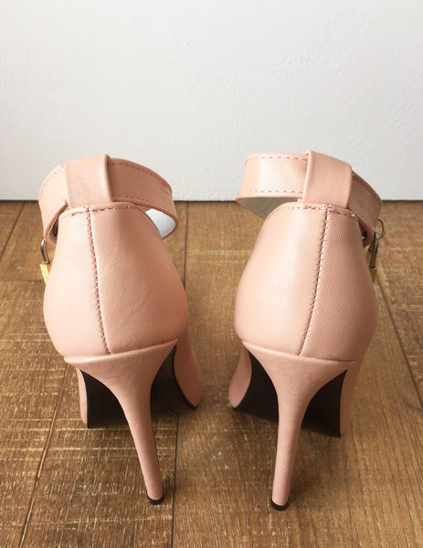RTBU KAJA Lockable Brass Padlock Wrap Strap Fetish 18cm Stiletto Pump Mistress
