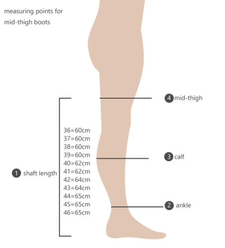 RTBU CHRIS Stand-Only 60cm Hard Shaft Customized Mid-Thigh 18cm Stiletto Boots